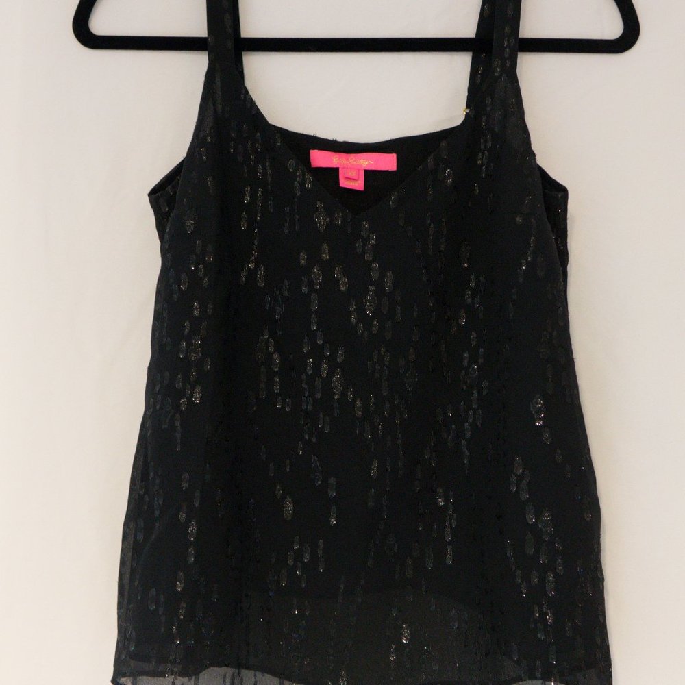 LILLY PULITZER - Nadia Cami - Black Clip Dot